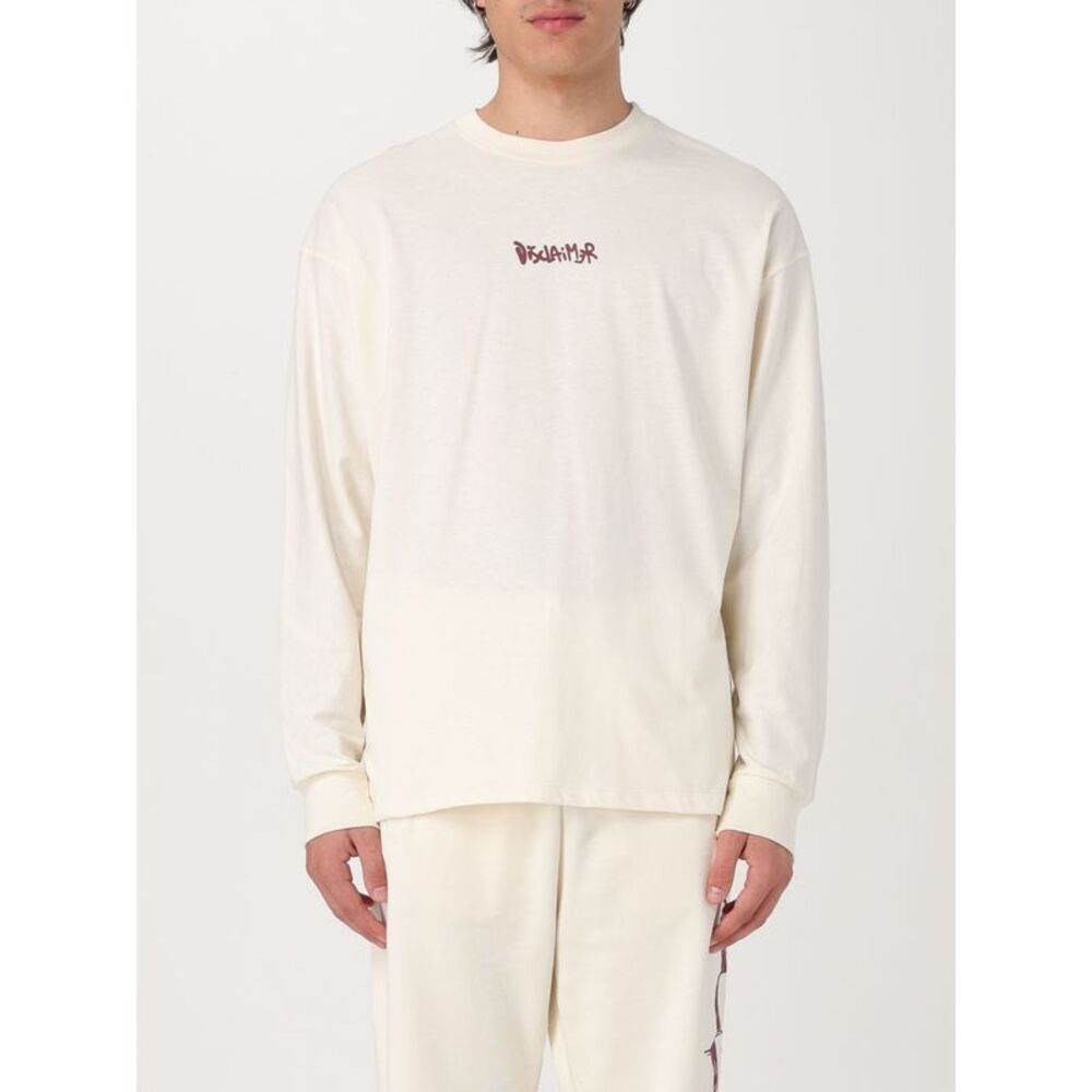 Disclaimer T-Shirt Men Yellow Cream